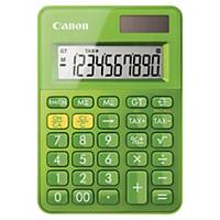 Canon LS-100K pocket calculator -10 numbers -green