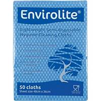 Blue Envirolite Folded Cloth Large - Pack of 50