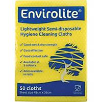 Yellow Envirolite Folded Cloth Large - Pack of 50