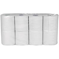 Toiletpapir Abena, 2-lags, hvid, pakke a 64 ruller