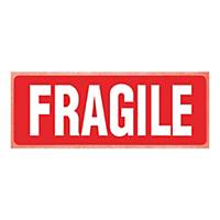 Printed Labels Fragile 150X100mm Pk250