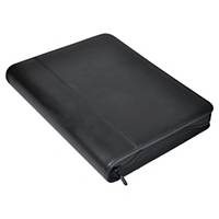 Conference portfolio Monolith, A4, with zipper and tablet compartment, black