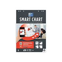 Oxford Smartcharts Plain 60X85cm Pk3