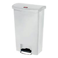 Slim Jim® resin waste bin front step 50l white