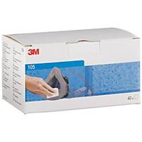 3M Face seal wipes 105 individually wrapped - box of 40 pairs of wipes