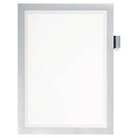 Durable DURAFRAME NOTE Self-Adhesive A4 - Magnetic Fold Back Frame - Silver