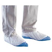 Disposable overshoes Deltaplus, Polypropylen-Vlies, white/blue