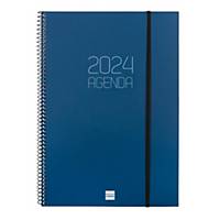 Agenda Finocam Opaque - semana vista - 210 x 297 mm - azul