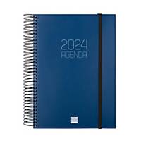 Agenda Finocam Opaque - día página -155 x 212 mm - azul