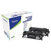 Lyreco compatible HP CE505XD duo laser cartridge nr.05X black [2x7.500 pages]