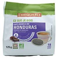 Café bio Ethiquable Honduras - paquet de 18 dosettes