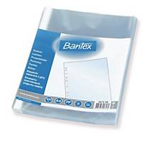 Plastlomme Bantex, med huller, A4, 45 µm, pakke a 100 stk.