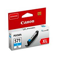 Ink cartridge, Canon CLI-571 XL-Pack, cyan, prints ca 375 pages