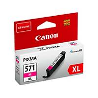 Ink cartridge, Canon CLI-571 XL-Pack, magenta, prints ca. 400 pages