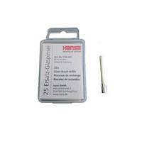 HANSA Ersatzpinsel h1152021, für Glasradierer, 4 x 40 mm, 25 Stück