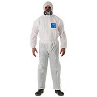 ALPHATEC 1500 PLUS COVERALL CHEMICAL PROTECTION SMS MEDIUM WHITE
