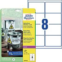 Avery Zweckform Wetterfeste Etiketten L4715-20 99,1x67,7mm weiß 20 Bl/160 St