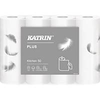 Katrin Plus 50 konyhai papírtörlők, 2-rétegű, 4 tekercs/csomag