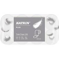 Katrin 104872 Plus Toilettenpapier, konventionelle Rollen,3-lagig, 48 Stück