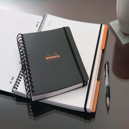 Rhodia Notebook Silver Lined A4+ 