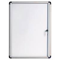 Display case Bi-Office, 4 x A4, for indoor use, lockable, silver