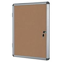 Bi-Office Internal Cork Board Glazed Case 9xA4