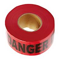 DANGER TAPE 3 INCHES X 500 METRES RED
