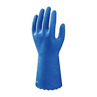 SHOWA SWA160 GLOVES PVC PAIR LARGE BLUE