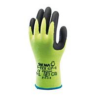 SHOWA S-TEX-300 GLOVES KNITTED PAIR LARGE BLACK