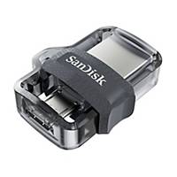 Sandisk Ultra Dual USB-stick 3.0, 64 GB, zwart