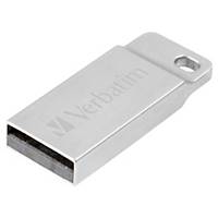 Clé USB Verbatim mini Métal Executive - USB 2.0 - 16 Go - argentée