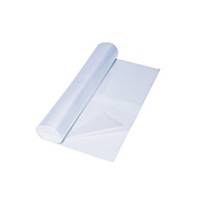 Garbage bags 80 x 100 cm HDPE transparant - roll of 50
