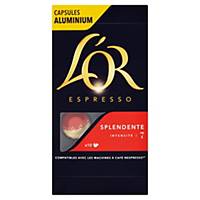 Kávové kapsuly L OR Espresso Splendente, 10 kapsúl