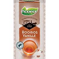 Pickwick Tea Master Selection thé rooibos vanille, boîte de 25 sachets de thé