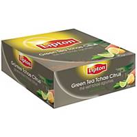 Thé vert Lipton au citron, la boîte de 100 sachets de thé