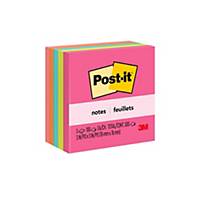 Post-it 654-5PK Colour Notes (Cape Town) 3 inch x 3 inch - Pack of 5
