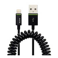 Nabíjecí kabel Leitz Complete 6215, USB + Lightning, 1 m, černý