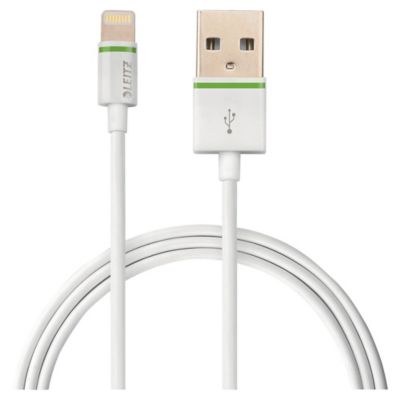 USB kabel Leitz, bílý rovný, délka 1 m