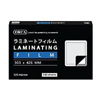 ORCA Laminating Pouch A3 303X426mm 125 mi - Pack of 100