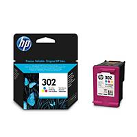 HP 302 (F6U65AE) inkt cartridge, cyaan/magenta/geel