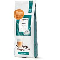 Café bio en grains Claro Crema, emballage de 1 kg