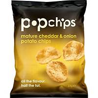 MATURE CHEDDAR & ONION POP CHIPS 33G - PACK OF 24