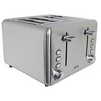 Stainless Steel 4 Slice Wide Slot Toaster