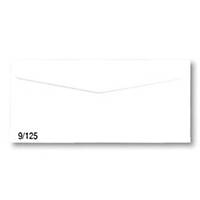 Number 9/125 Envelope with Window 100Gram Size 4.1/4 X9.1/4  White - Pack of 500