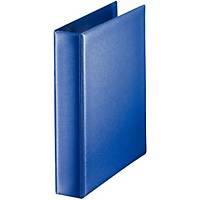 Leitz Ringbuch 46040035, DIN A5, 2-Ring 25 mm, Polypropylen, blau, 12 Stück