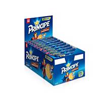 Caixa 20 pacotes de bolachas com chocolate Príncipe - 80 g