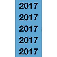 Avery Zweckform 43-217 Jahreszahlen, 60 x 26mm,  2017 , 20 Bogen/100 Stück, blau
