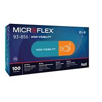 Ansell Microflex® 93-856 eldobható nitril kesztyű, méret 7.5-8, 100 darab