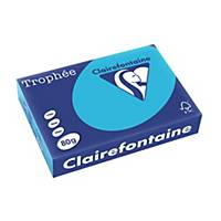 Clairefontaine Trophee 1976C royal blue A4 paper, 80 gsm, per ream of 500 sheets