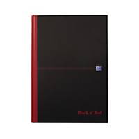 Notesbog Oxford Black n  Red, A4, linjeret